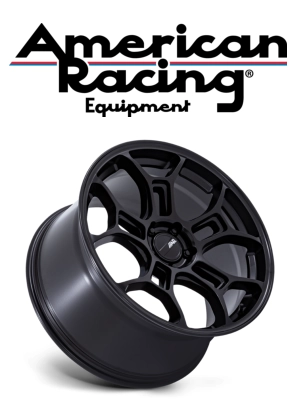 picture of wheel and brand logo American Racing
