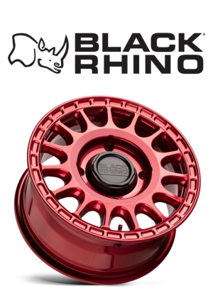 picture of wheel and brand logo BLACK RHINO UTV