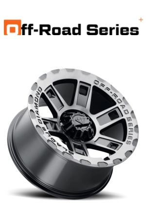 picture of wheel and brand logo blaque diamond Off Road